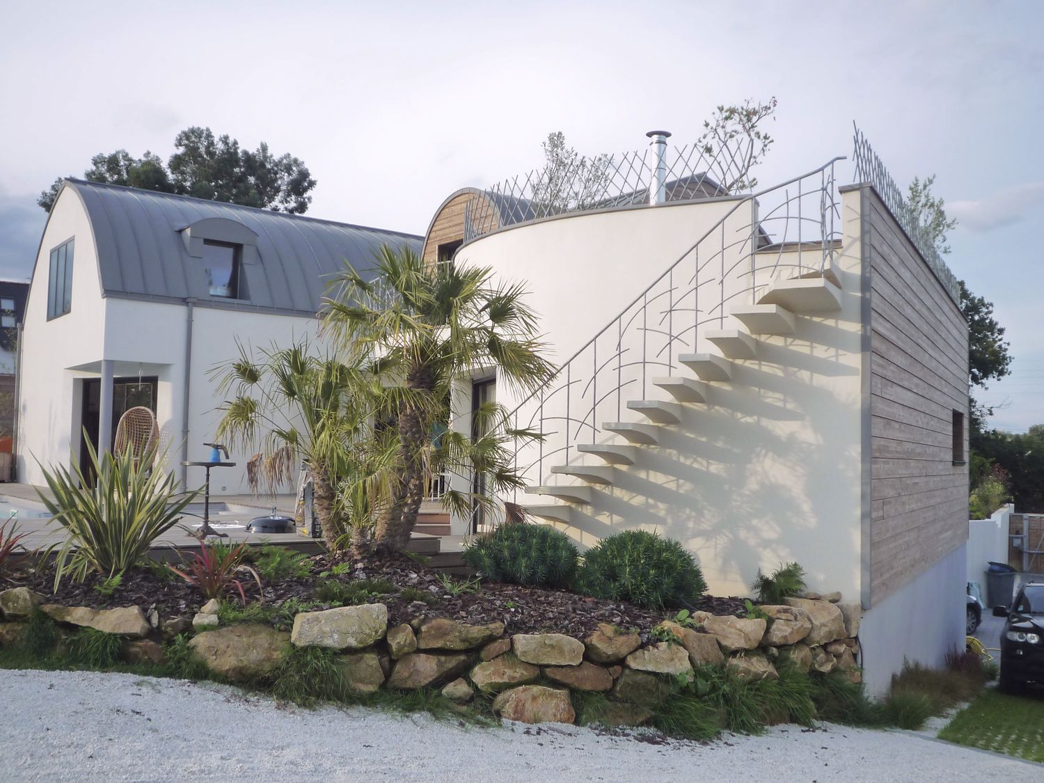 Villa-contemporaine-toiture-zinc-Architecte-à-Vannes-2