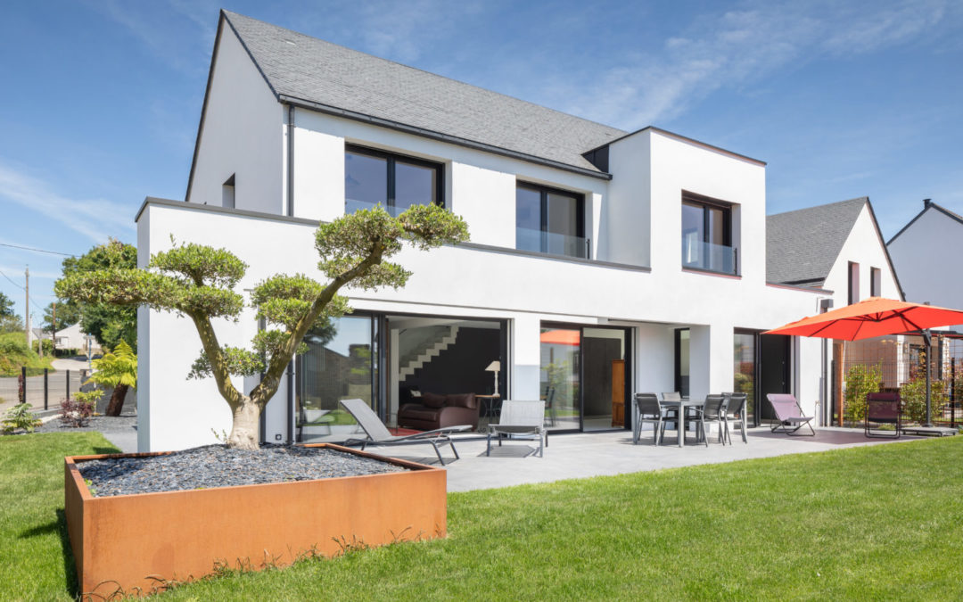 Maison toiture ardoise, Arradon